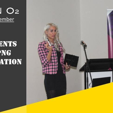 CCIQ Member Skin O2 presents to PNG Delegation - Skin O2
